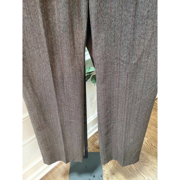 Kasper Women Gray Polyester Modern Fit Contour Waist Wide Leg Dress Pant Size 14 - Picture 3 of 12